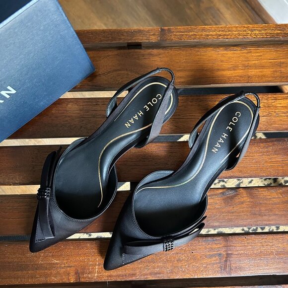 COLE HAAN Women's Noella Bow Sling Pump - NWT - Size 6 - Picture 4 of 6